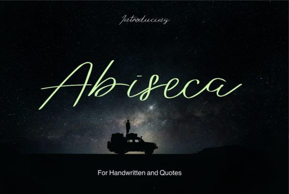 Abiseca: A Modern Script Font That Elevates Real Small Business Branding
