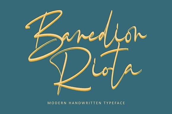Benedion Riota: A Thoughtful Script Font for Editorial Warmth