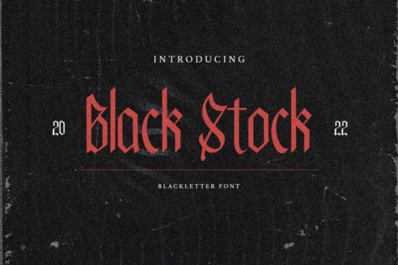 Black Stock Font for Editorial Design