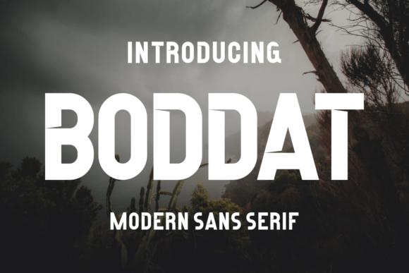 Boddat: A Modern Sans Serif Font