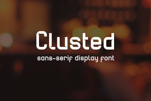 Clusted: A Modern Font for Business Branding