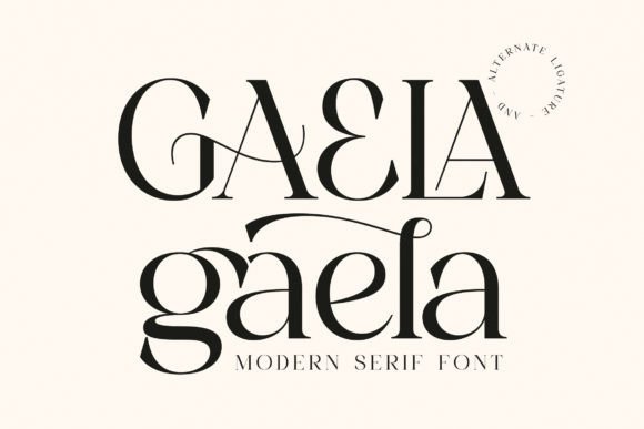 Gaela: A Serif Font for Elegant Design