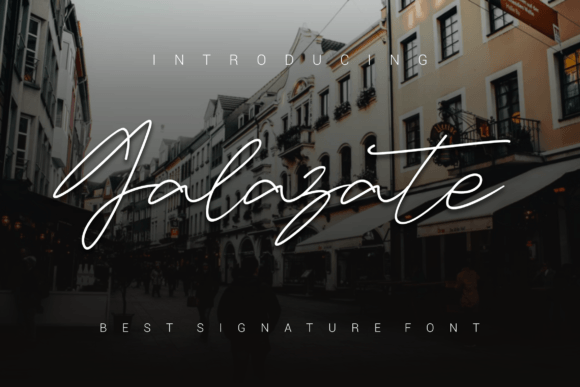 Galazate: A Script Font for Creative Projects
