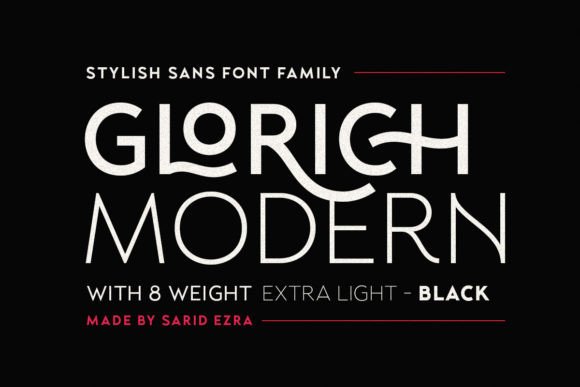 Glorich: A Modern Sans Serif for Elegant Design