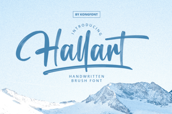 Hallart: A Brushed Typeface for Web Design
