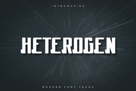Heterogen: A Bold Serif Display Font for Campaign Impact