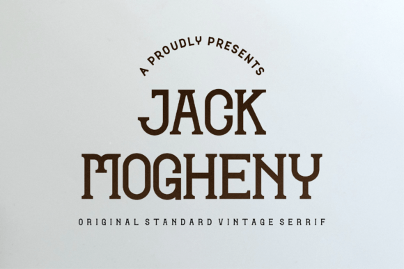 Jack Mogheny Font for Craft Projects