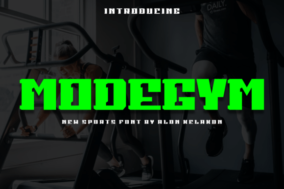 Modegym: A Modern Font for Creative Ideas