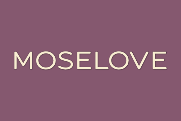 Moselove: A Modern Font for Impactful Design