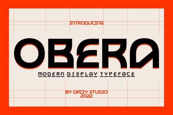 Obera: A Bold Sans Serif for Editorial Design