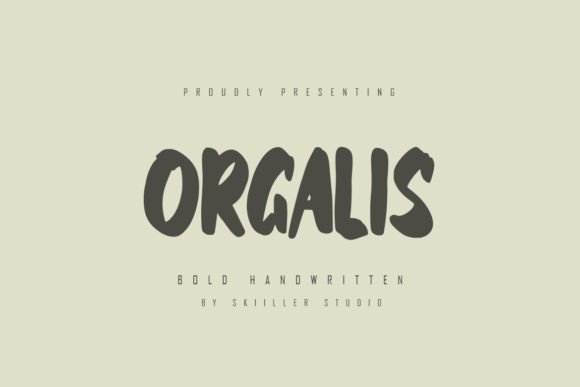 Orgalis: A Modern Handwritten Font