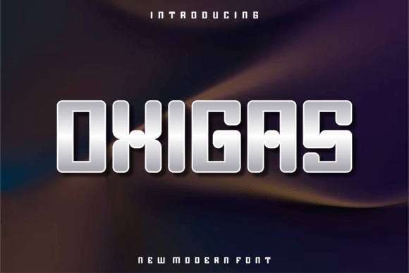 Oxigas: A Modern Font for Creative Makers