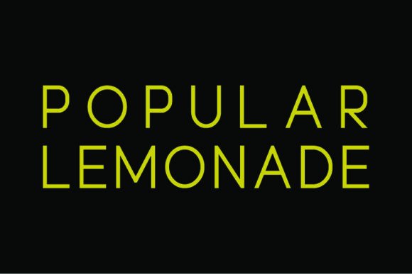 Popular Lemonade Font for Web Design