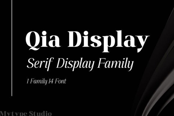 Qia Display: A Serif Font for Elegant Campaigns