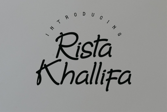 Rista Khalifa: A Stylish Script Font