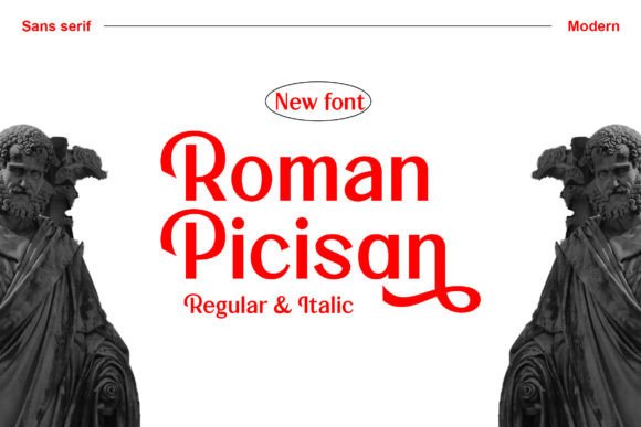 Roman Picisan Font for Creative Projects