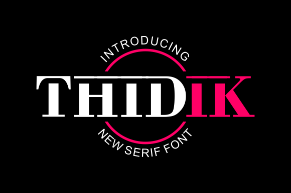 Thidik: A Modern Serif for Editorial Elegance