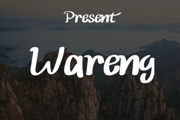 Wareng: A Script Typeface for Elegant Branding