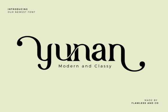 Yunan: A Stylish Serif Font for Business