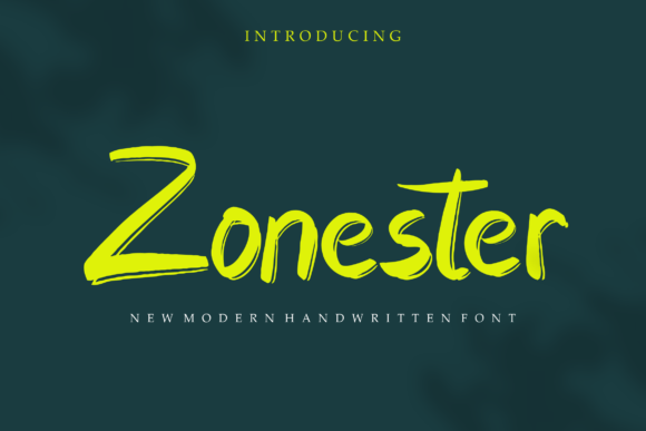 Zonester: A Modern Brush Font for Web Design
